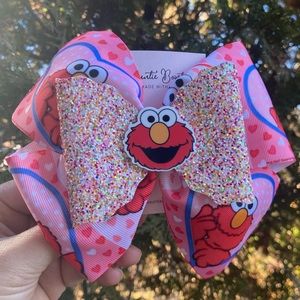 Valentine’s Elmo Inspired Hair Bow